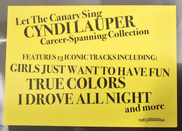 Cyndi Lauper – Let The Canary Sing (NUEVO, SELLADO)