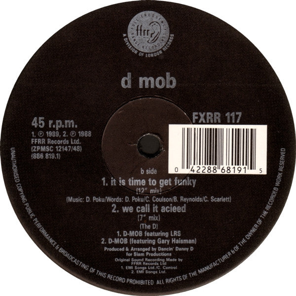 D Mob Featuring Cathy Dennis – C'Mon And Get My Love (Remix) (EX, FUNDA VG+) BOX3