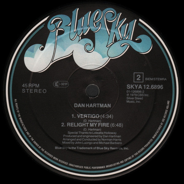 Dan Hartman – Relight My Fire (The Historical 1979 Re-Mix) (NM) BOX21