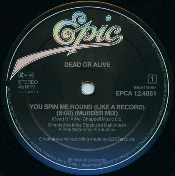 Dead Or Alive – You Spin Me Round (Like A Record) (Murder Mix) (NM, FUNDA VG+) BOX2