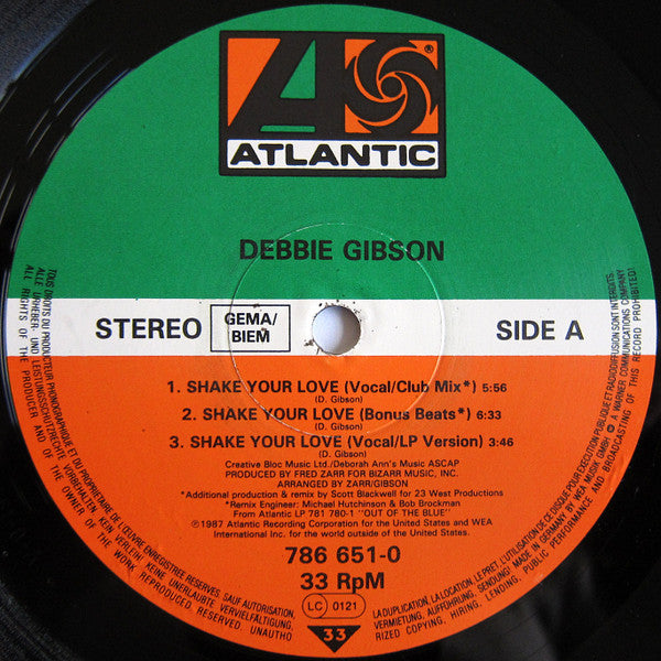 Debbie Gibson – Shake Your Love (VG+) BOX23