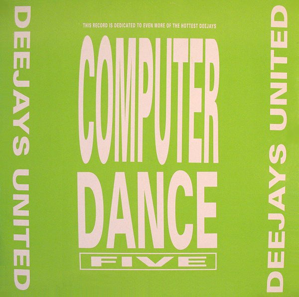 Deejays United – Computer Dance Five, disco de vinilo, usado en estado EX