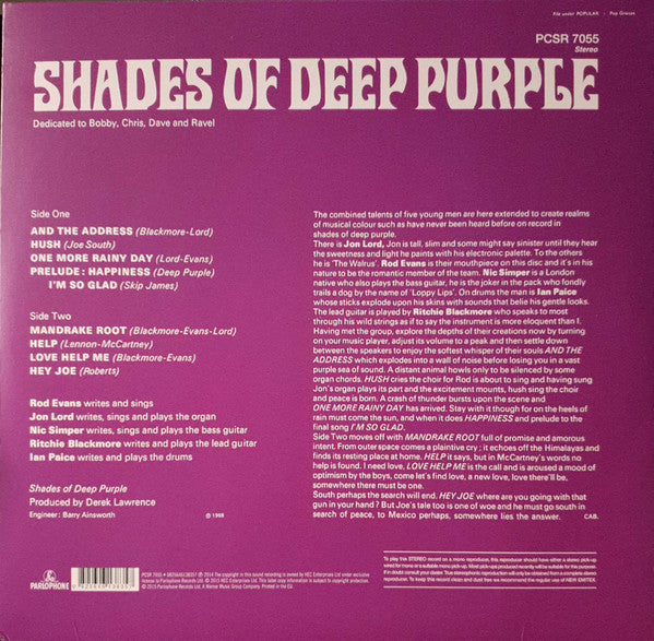 Deep Purple – Shades Of Deep Purple (NUEVO, SELLADO) BOXV54