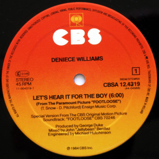 Deniece Williams – Let's Hear It For The Boy (NM, FUNDA EX) BOX27