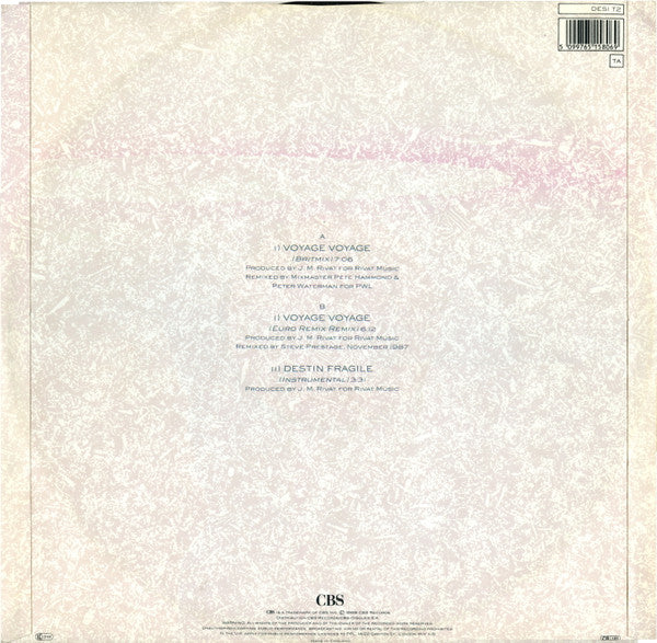 Desireless – Voyage Voyage (Britmix) (NM) BOX18