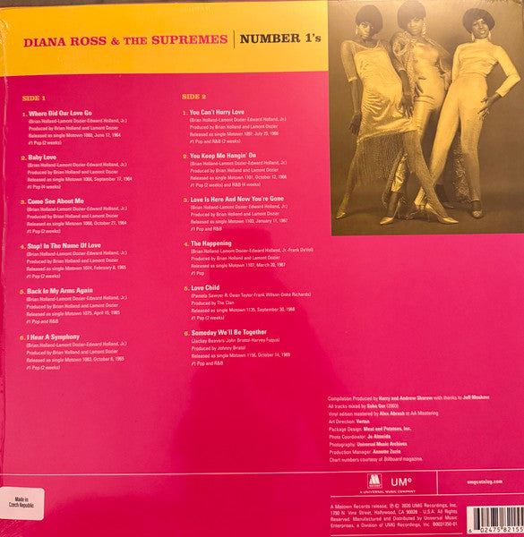 Diana Ross & The Supremes – Number 1's (NUEVO, SELLADO) BOXV45