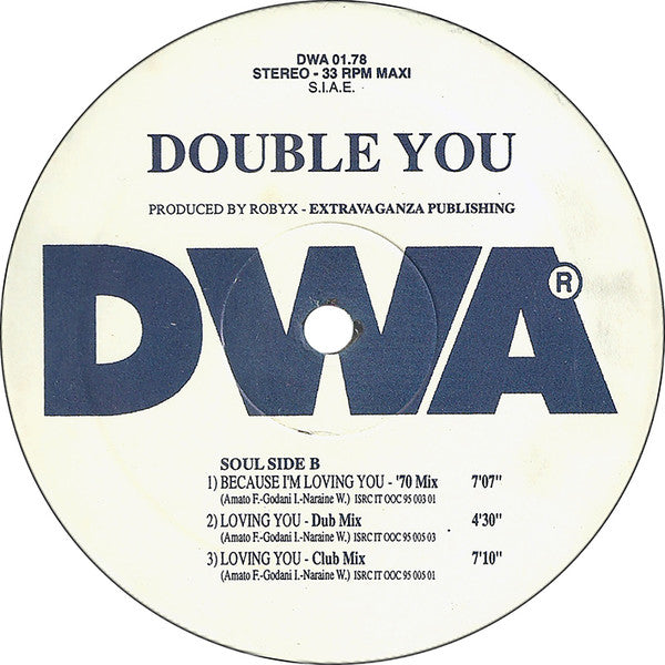 Double You – Because I'm Loving You (VG+) BOX30