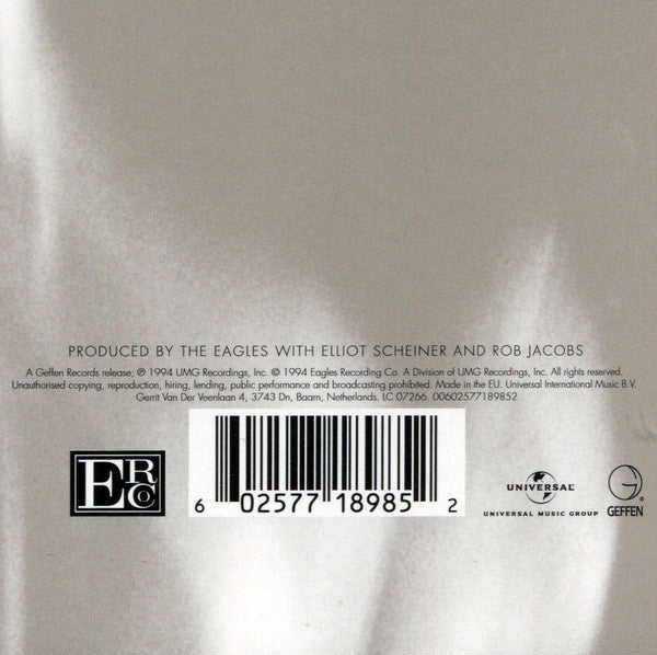 Eagles – Hell Freezes Over / 25th Anniversary - Remastered / DISCO DOBLE (NUEVO, SELLADO)