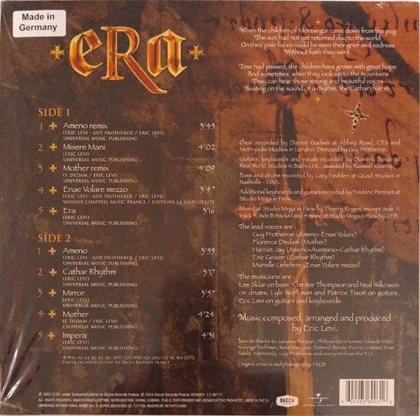 Era – Era / LIMITED EDITION Gold Vinyl (NUEVO, SELLADO) BOXV46