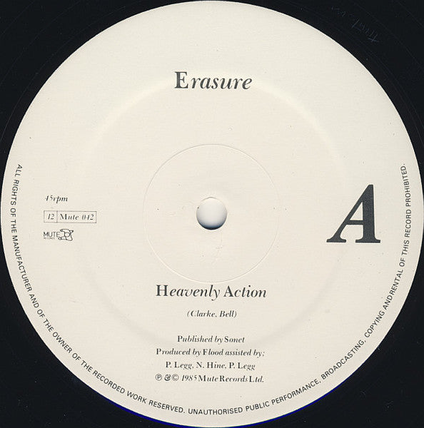 Erasure – Heavenly Action (NM, FUNDA VG+) BOX25