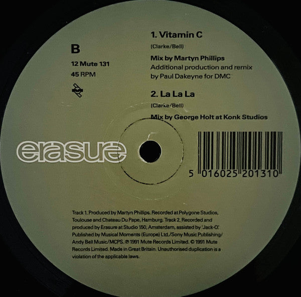 Erasure – Love To Hate You (NM) BOX11