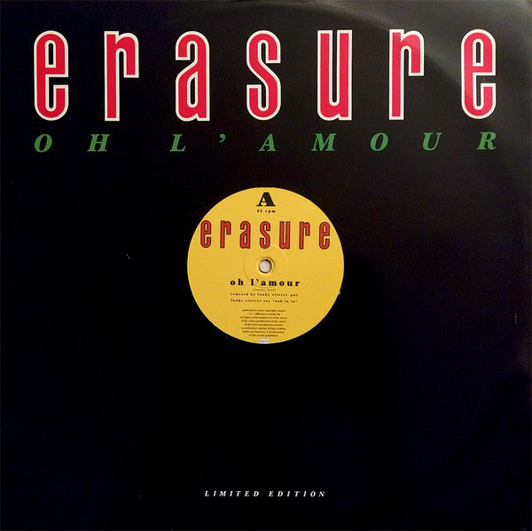 Erasure – Oh L'Amour / LIMITED EDITION (NM, FUNDA VG+)