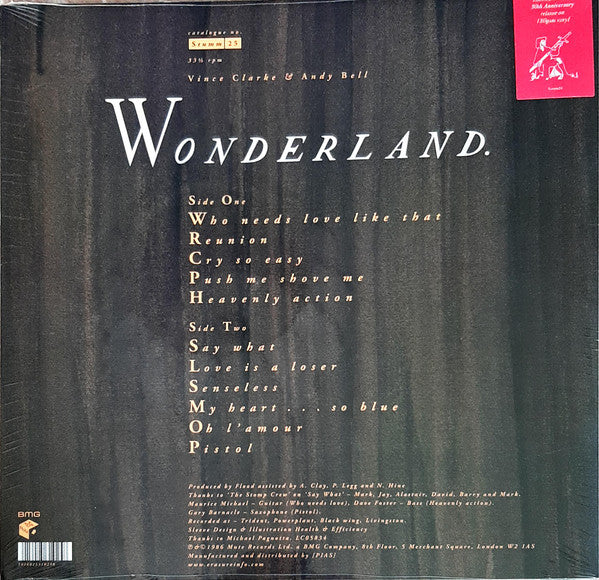 Erasure – Wonderland - 30th Anniversary / LIMITED EDITION (NUEVO, SELLADO) BOXV49