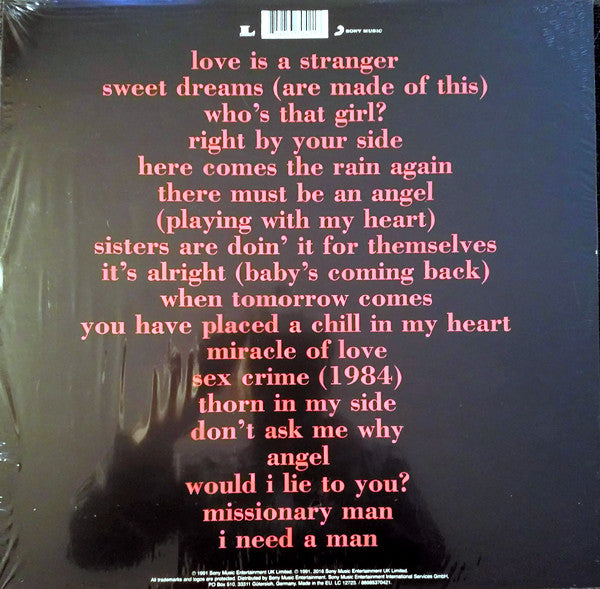 Eurythmics – Greatest Hits / DISCO DOBLE (NUEVO, SELLADO) BOXV40