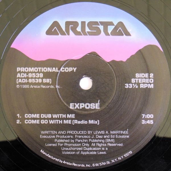 Exposé – Come Go With Me (NM, FUNDA EX)