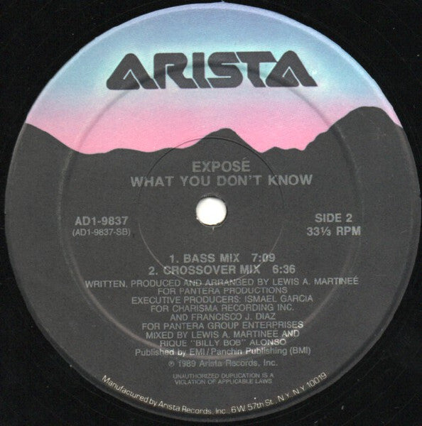Exposé – What You Don't Know (VG+) BOX26