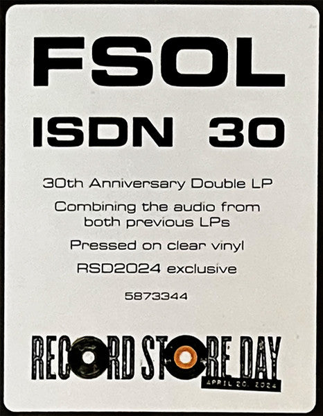 FSOL – ISDN - 30th Anniversary / DISCO DOBLE (NUEVO, SELLADO) BOXV49