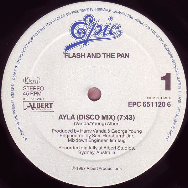 Flash And The Pan – Ayla (The Mixes) (NM, FUNDA EX)