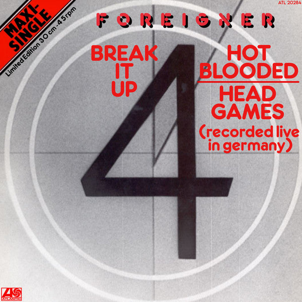 Foreigner – Break It Up (NM, FUNDA VG+) detalle en funda ver foto BOX2