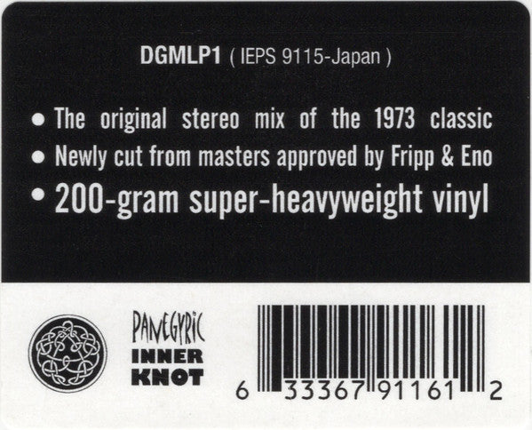 Fripp & Eno – (No Pussyfooting) (NUEVO, SELLADO) BOXV44