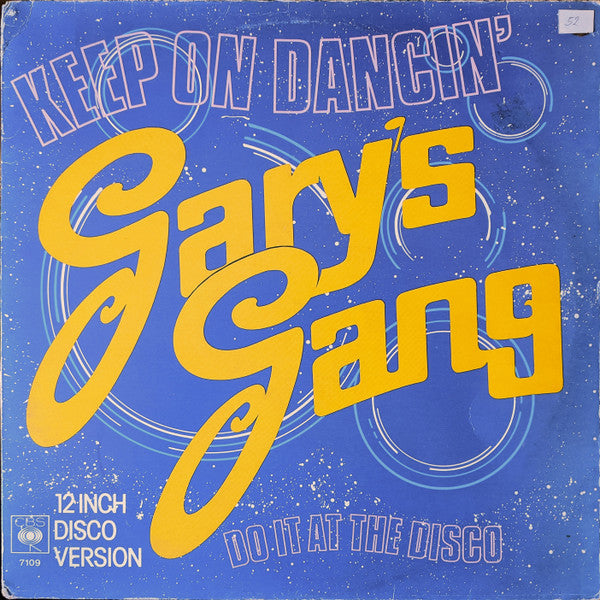Gary's Gang – Keep On Dancin' (NM, FUNDA VG+) BOX11