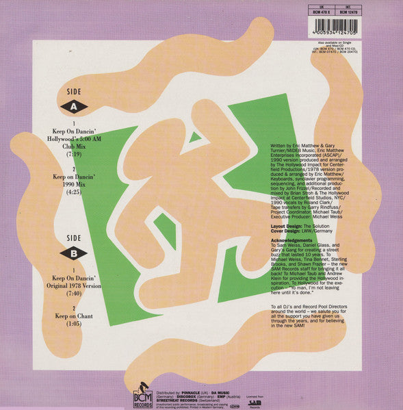Gary's Gang – Keep On Dancin' 1990 (NM) BOX29