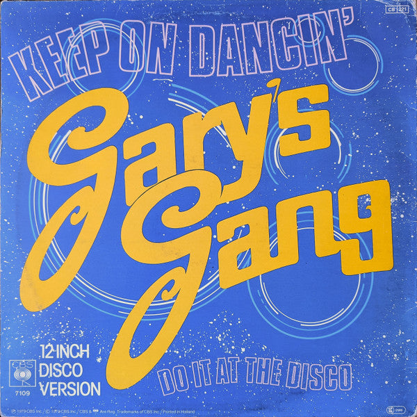Gary's Gang – Keep On Dancin' (NM, FUNDA VG+) BOX11