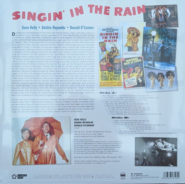 Gene Kelly / Donald O'Connor / Debbie Reynolds – Singin' In The Rain - Original Motion Picture Soundtrack (NUEVO, SELLADO)