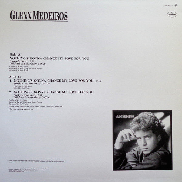 Glenn Medeiros – Nothing's Gonna Change My Love For You (EX, FUNDA VG+) BOX32