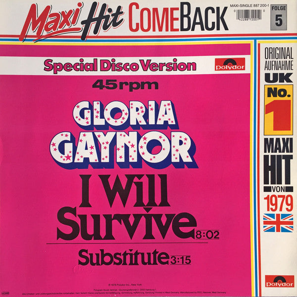 Gloria Gaynor – I Will Survive (NM, FUNDA EX) BOX28
