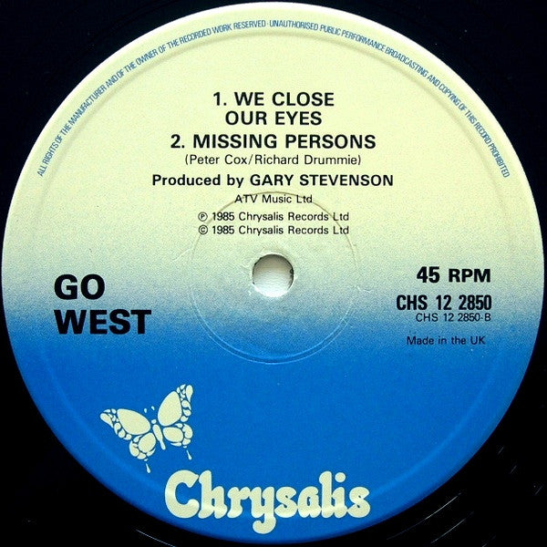 Go West – We Close Our Eyes (Total Overhang Mix) (NM, FUNDA EX) BOX2