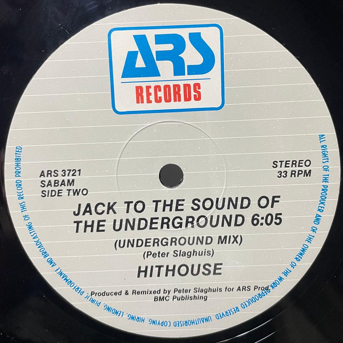 Hithouse – Jack To The Sound Of The Underground (Melt Down Mix) (VG+) BOX19