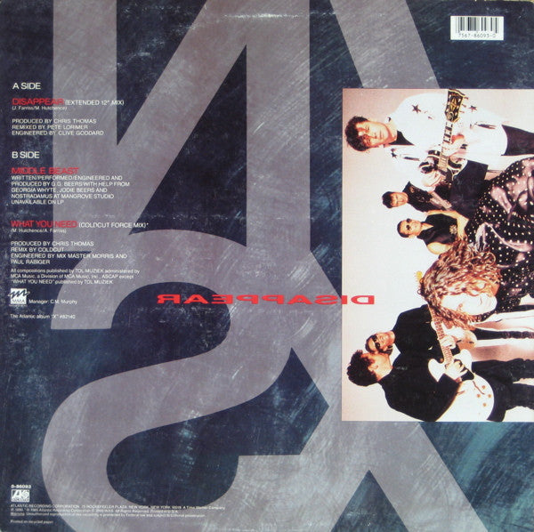 INXS – Disappear (EX, FUNDA VG+) BOX21