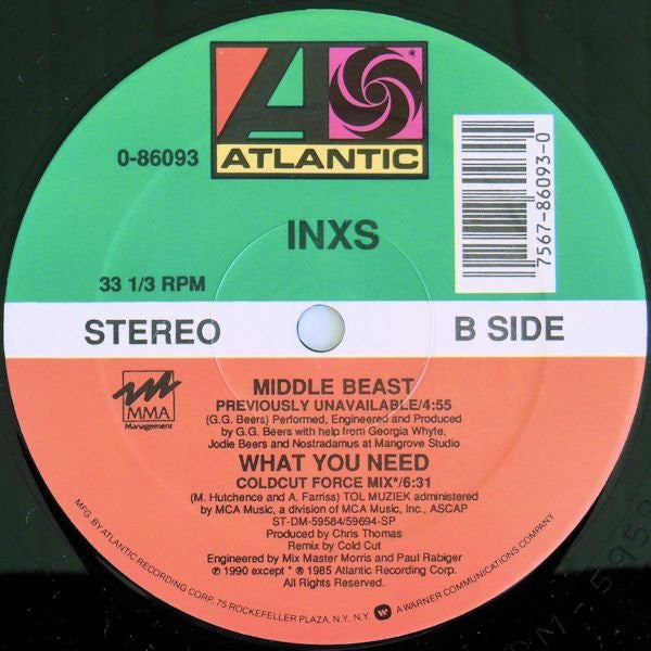 INXS – Disappear (EX, FUNDA VG+) BOX21