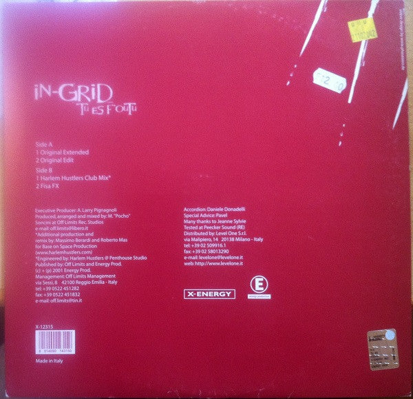 In-Grid – Tu Es Foutu (EX,FUNDA VG+) BOX19
