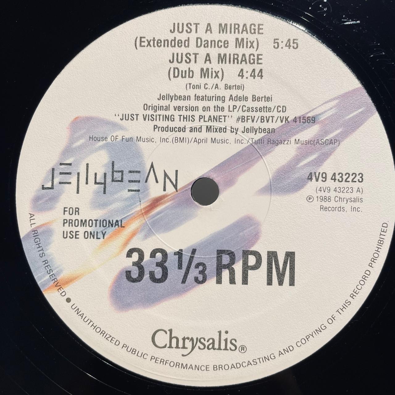 Jellybean – Just A Mirage (NM, FUNDA EX)