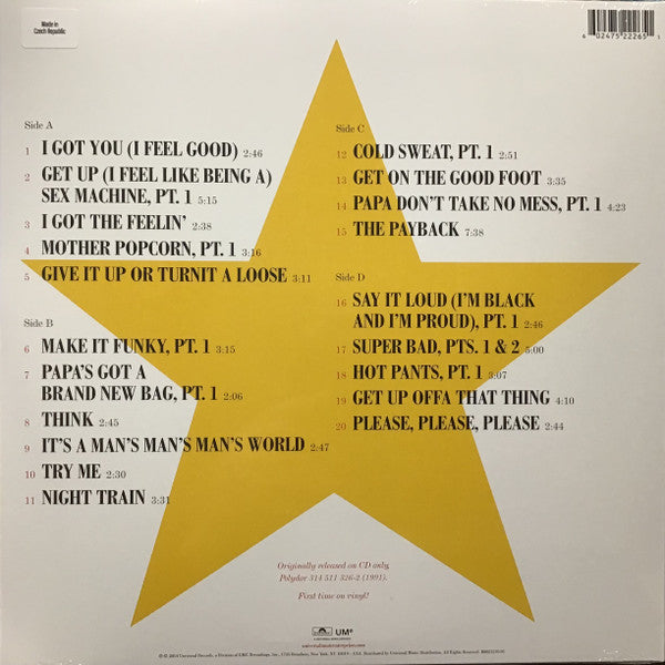 James Brown – 20 All Time Greatest Hits! / DISCO DOBLE (NUEVO, SELLADO)