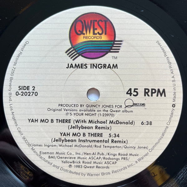 James Ingram – It's Your Night / Yah Mo B There (EX) BOX32