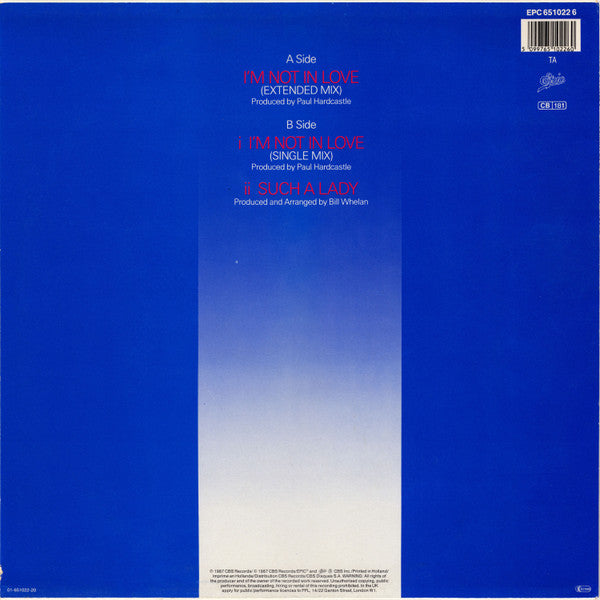 Johnny Logan – I'm Not In Love (Extended Mix) (NM)