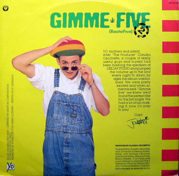 Jovanotti – Gimme Five 2 (Rasta Five) (VG+) BOX32
