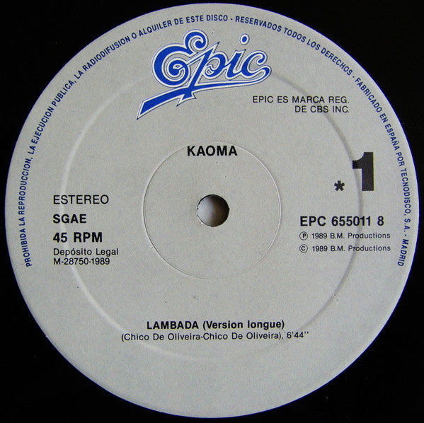 Kaoma – Lambada (EX, FUNDA VG+) BOX32