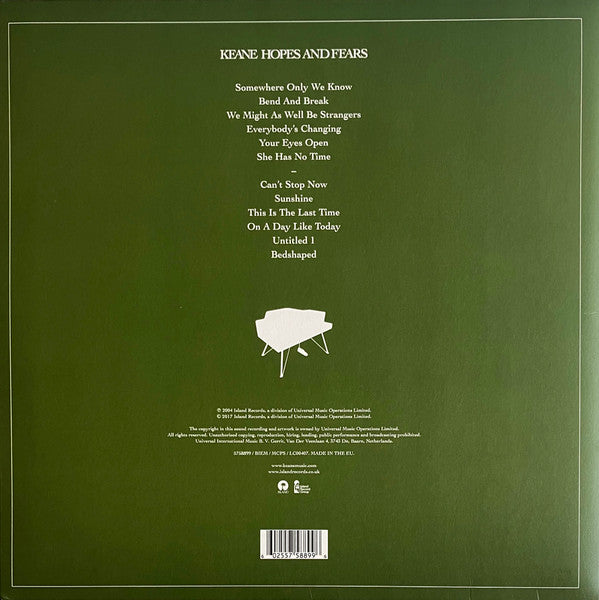 Keane – Hopes And Fears (NUEVO, SELLADO) BOXV33