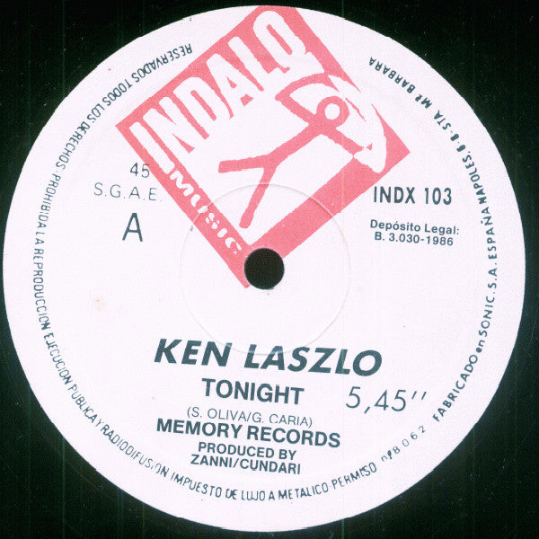 Ken Laszlo – Tonight (EX, FUNDA VG+) BOX12