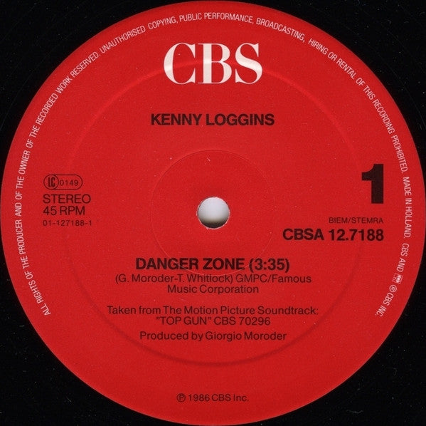 Kenny Loggins – Danger Zone (NM) BOX6