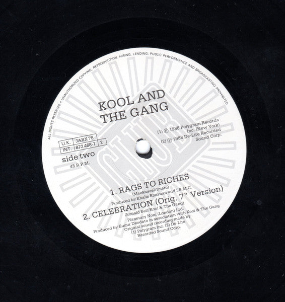 Kool & The Gang – Celebration (S.A.W. Remix) (NM, FUNDA EX) BOX3
