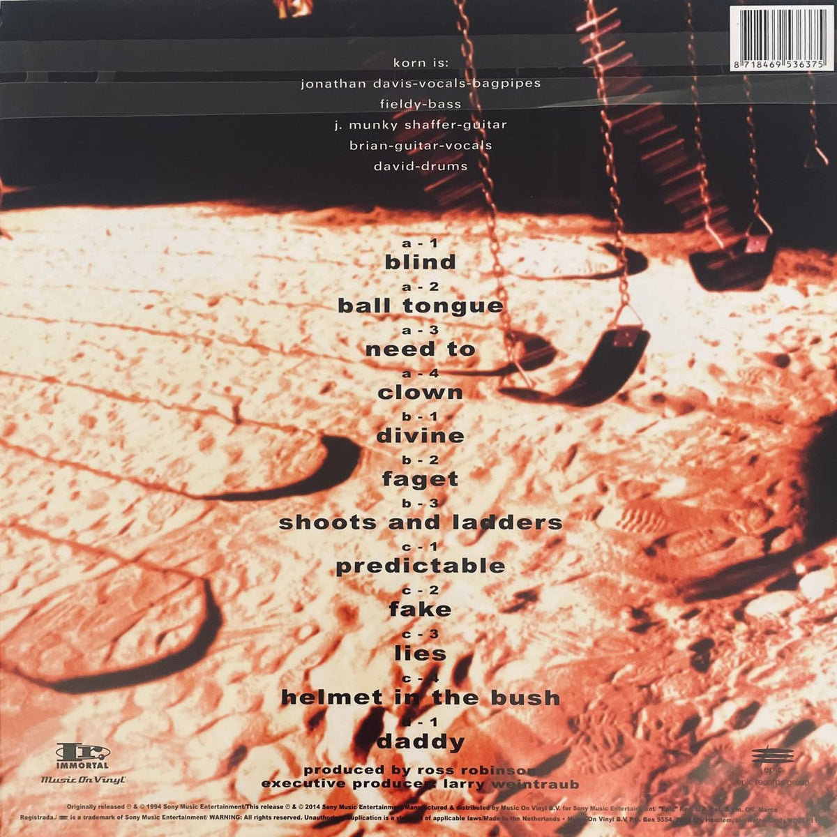 Korn – Korn / DISCO DOBLE (NUEVO, SELLADO)