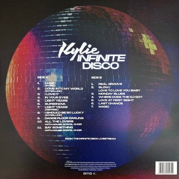Kylie – Infinite Disco / LIMITED EDITION CLEAR (NUEVO, SELLADO)