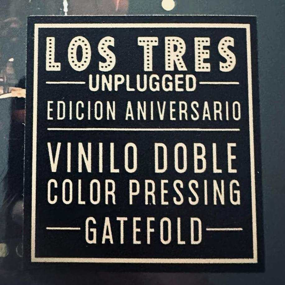 Los Tres – Unplugged / EDICIÓN ANIVERSARIO - DISCO COLOR / DISCO DOBLE (NUEVO, SELLADO)