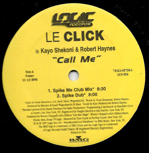 Le Click – Call Me (EX, FUNDA VG+) BOX26