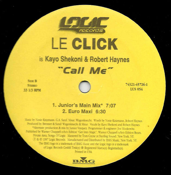 Le Click – Call Me (EX, FUNDA VG+) BOX26